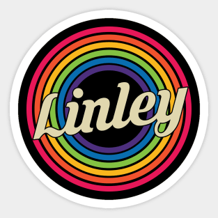 Linley - Retro Rainbow Style Sticker